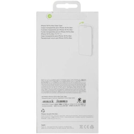Чехол накладка для iPhone 16 Pro Max Clear Case MagSafe (прозрачный)