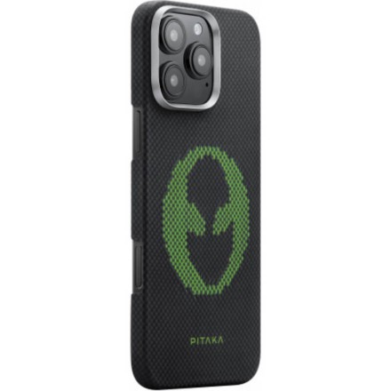 Чехол для iPhone 16 Pro Max Pitaka Aries Tactile Woven Case (Alien)